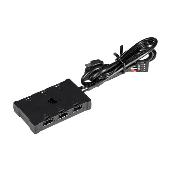 Corsair iCUE QL120 RGB 120mm PWM RGB Cabinet Fan With Lighting Node Core (Triple Pack)